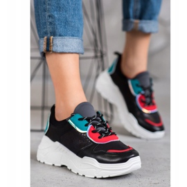 SHELOVET Tênis da moda preto 2