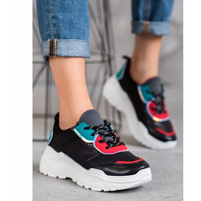 SHELOVET Tênis da moda preto 2