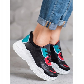 SHELOVET Tênis da moda preto 1