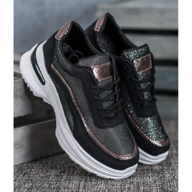 SHELOVET Calçados Esportivos da Moda preto 2