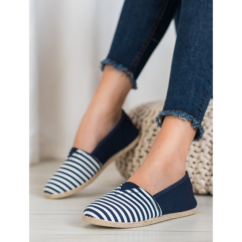 MCKEYLOR Striped Slipons azul 1