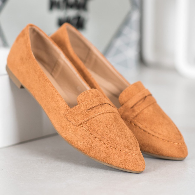 Best Shoes Mocassins de camurça no Spitz castanho 1