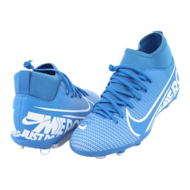 Chuteiras Nike Mercurial Superfly 7 Club FG / MG Jr AT8150-414 azul 3