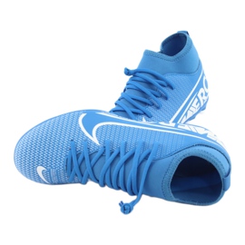 Chuteiras Nike Mercurial Superfly 7 Club FG / MG Jr AT8150-414 azul 5