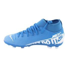 Chuteiras Nike Mercurial Superfly 7 Club FG / MG Jr AT8150-414 azul 1