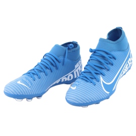 Chuteiras Nike Mercurial Superfly 7 Club FG / MG Jr AT8150-414 azul 2