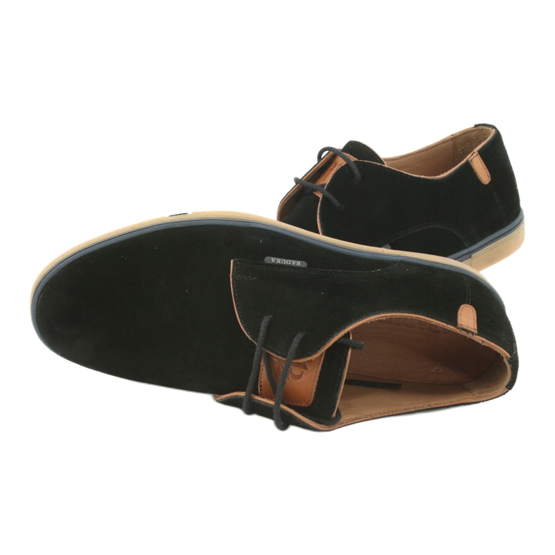 Sapatos masculinos Badura 3763 pretos castanho 6