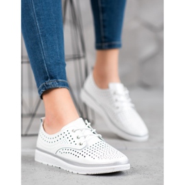 Filippo Botas de couro a céu aberto branco cinza 1