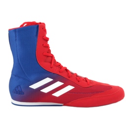 Sapatos de boxe adidas Box Hog Plus azul-vermelho 1