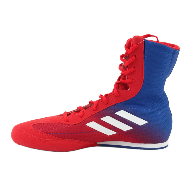 Sapatos de boxe adidas Box Hog Plus azul-vermelho 2