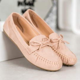 SHELOVET Mocassins casuais com arco castanho 1