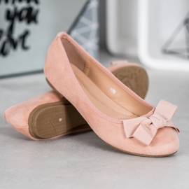 Clowse Bailarinas elegantes com um arco rosa 1