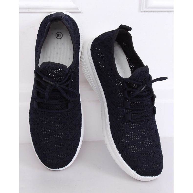 Calçado desportivo azul marinho BB76 Navy amarelo 2