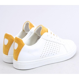 Tênis feminino branco WB807 BRANCO / AMARELO 2