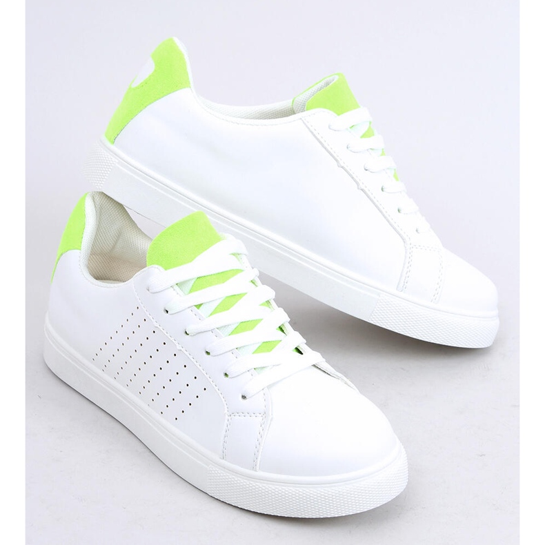 Tênis feminino branco WB807 WHITE / GREEN verde 2