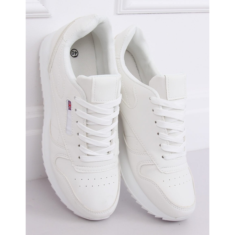 Sapatos esportivos femininos brancos BK938 Branco 1