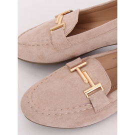 Mocassins bege feminino 99-13A Beige castanho amarelo 1