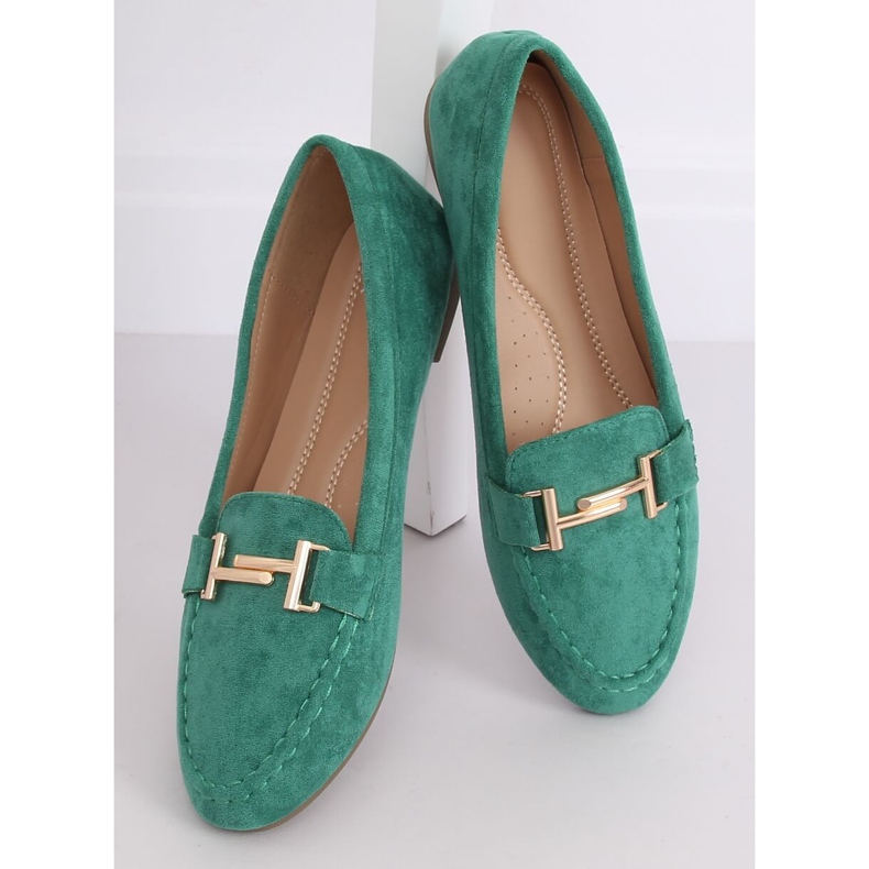 Mocassins femininos verdes 99-13A Verde 2