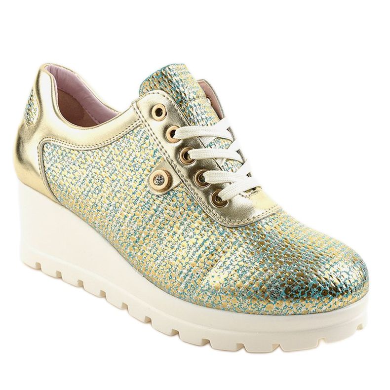 Tênis Golden Trendy Wedge JFL663-5 dourado 1