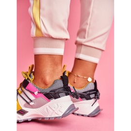 SEA LA91 calçado desportivo branco para mulher preto multicolorido amarelo 2