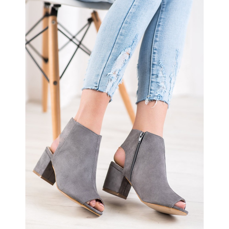 Filippo Botas cinza Open Toe 1 Filippo Botas cinza Open Toe 1