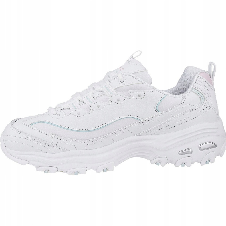 Skechers D'Lites Sparkling Rain W 149060-WLPK branco 1 Skechers D'Lites Sparkling Rain W 149060-WLPK branco 1