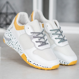 SHELOVET Tênis Com Malha branco 2