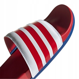 Chinelos Adidas Adilette Comfort M EG1853 branco vermelho 2