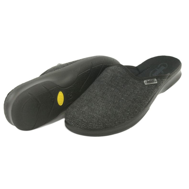 Sapatos masculinos Befado pu 548M022 preto cinza 4