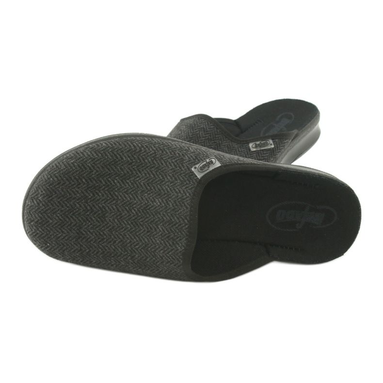 Sapatos masculinos Befado pu 548M022 preto cinza 5