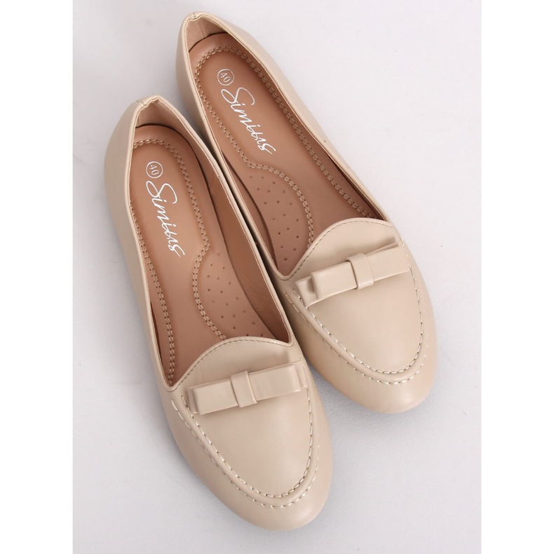 Mocassins bege feminino A8637 bege 1