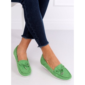 Mocassins femininos verdes RQ-1 Verde 1