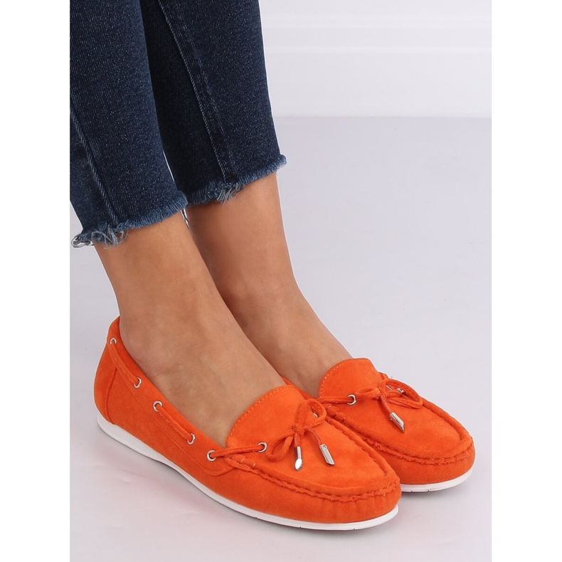 Mocassins femininos laranja RQ-1 Orange 2