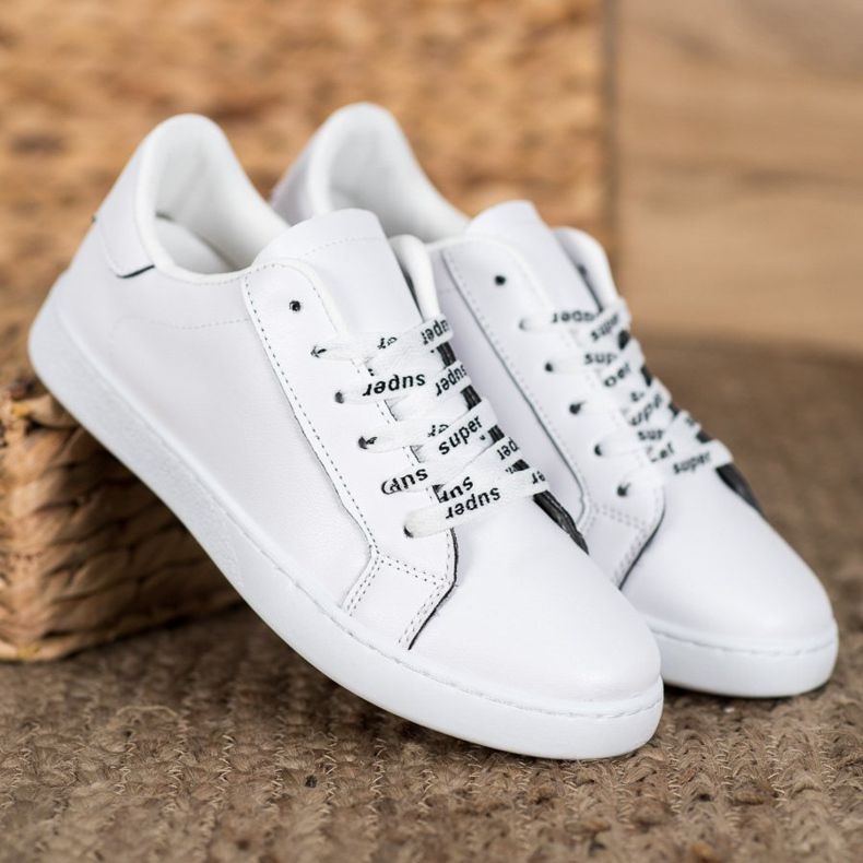 SHELOVET Sapatos superesportivos branco preto 1