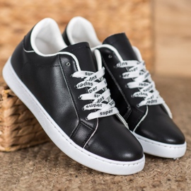 SHELOVET Sapatos superesportivos branco preto 2