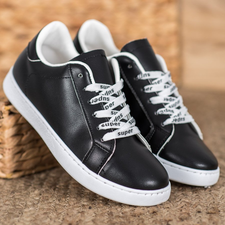 SHELOVET Sapatos superesportivos branco preto 2