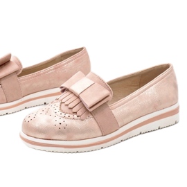 Sapatos rosa fosco na cunha YT-8 1