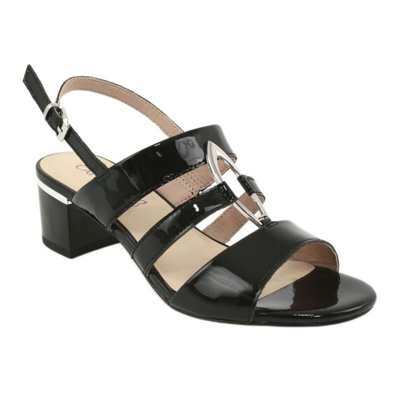 Sapato feminino Caprice sandálias com decoração 28208 preto 1