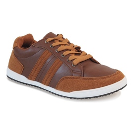 Tênis masculino camelo M-616 marrom 1
