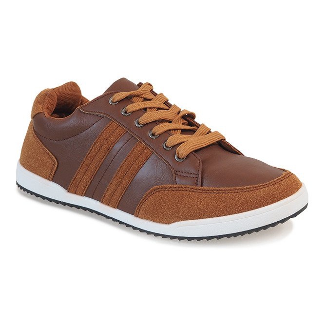 Tênis masculino camelo M-616 marrom 1