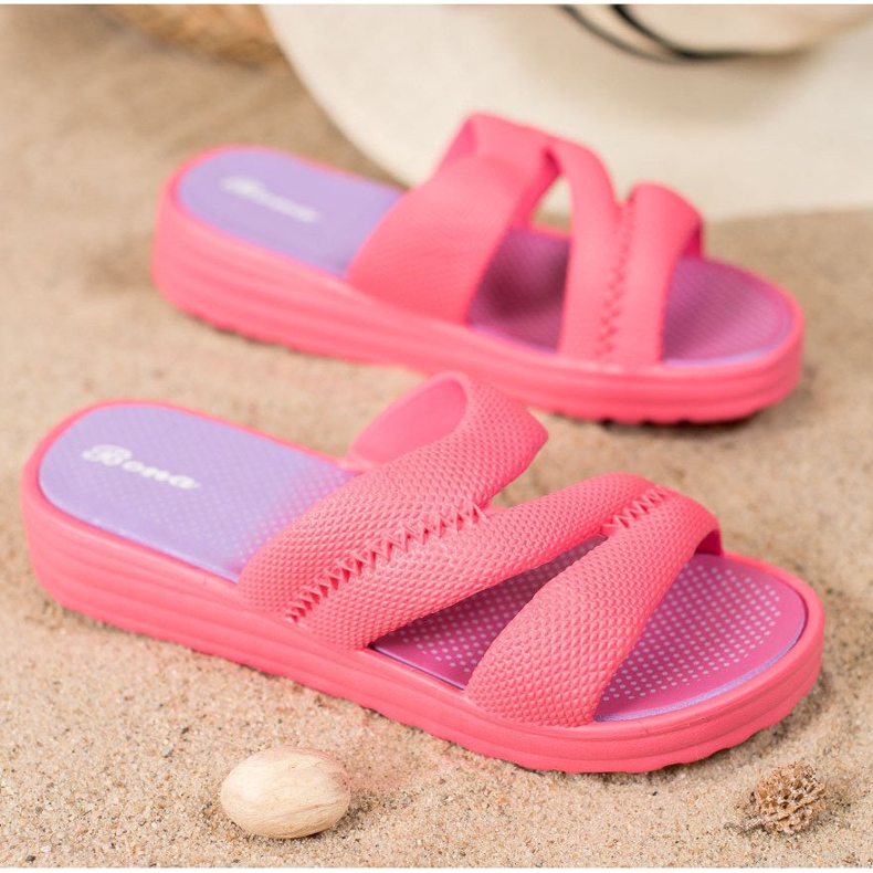 Bona Chinelos confortáveis ​​cor de rosa 1