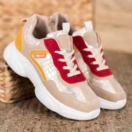 SHELOVET Tênis esportivos de camurça multicolorido 1