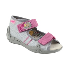 Calçado infantil amarelo Befado 342P012 rosa cinza 2