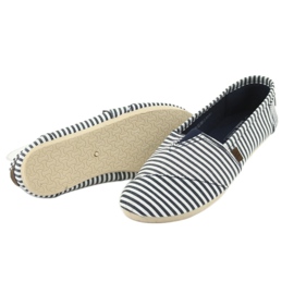 Wishot Tênis listrado confortável e moderno 32-065, branco e azul 4