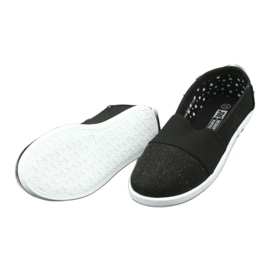 Wishot Tênis preto e desleixado de meninas 44-053 4