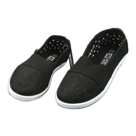 Wishot Tênis preto e desleixado de meninas 44-053 2