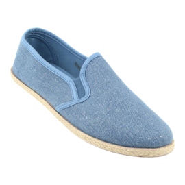 Wishot Alpercatas femininas com glitter 32-187 azul 1
