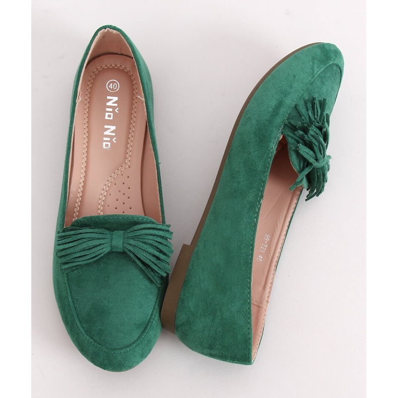 Mocassins femininos verdes 99-72A Verde 1