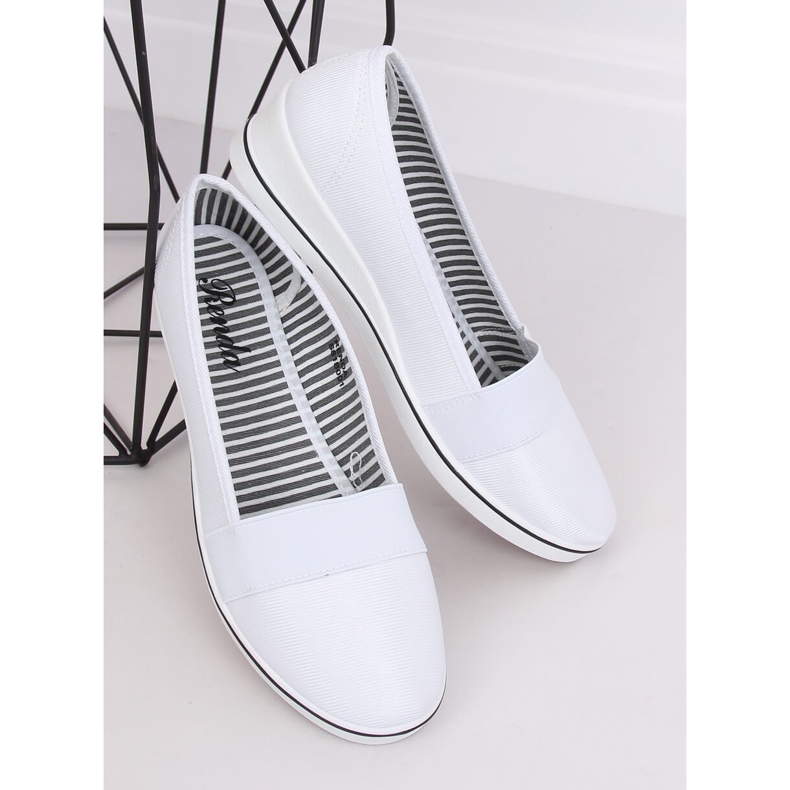 Bailarinas de cunha branca S81B001 Branco 2