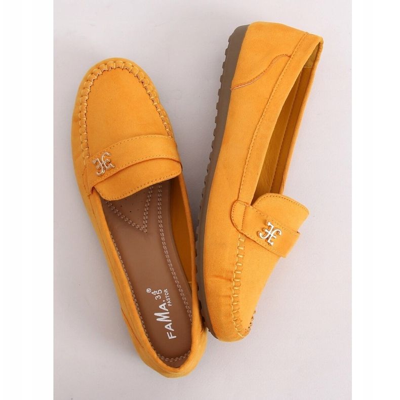 Mocassins de mel feminino B2020 amarelo 1